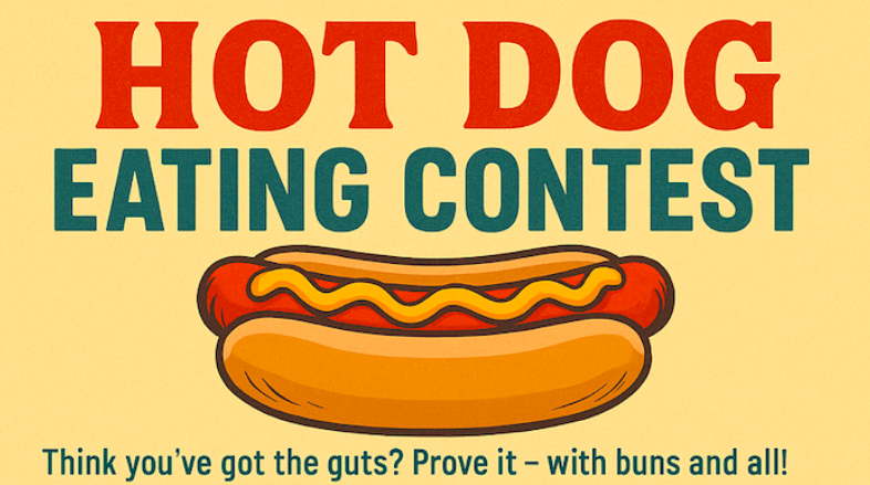 Hot dog contest graphic