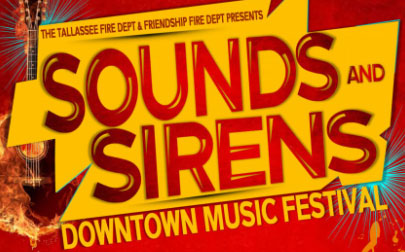 graphic displaying Sounds and Sirens Music fest